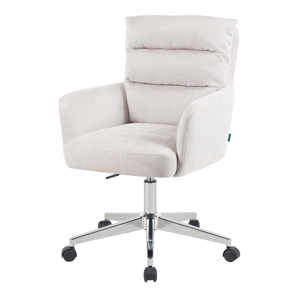 BÜROSTUHL Mika-Svenja - Chromfarben/Creme, Textil/Metall (59/91/66cm) - DUBI Möbel