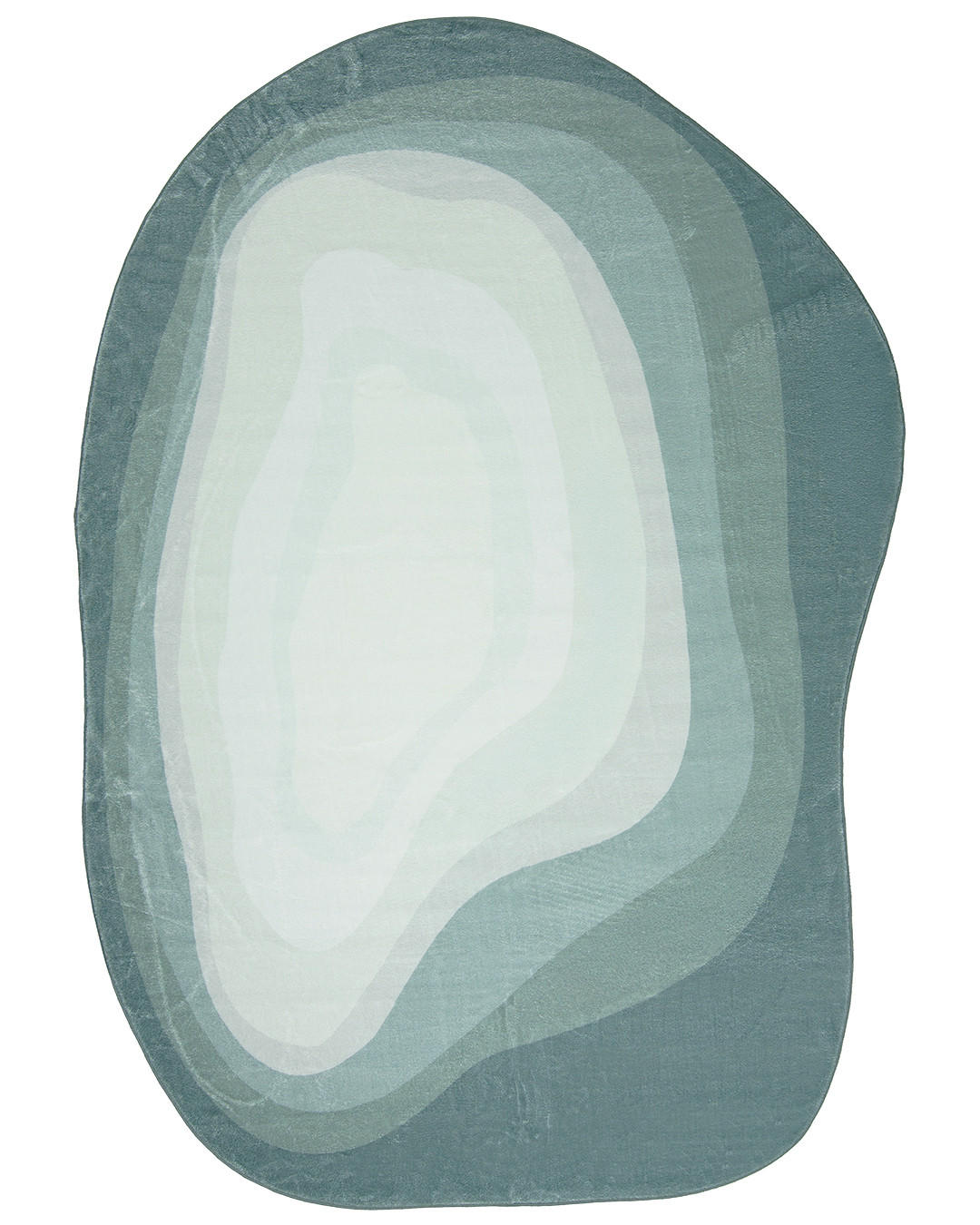 TEPPICH Bova Penta Mazovia Unregelmäßige Form 120x160cm Grün Abstrakt Kurzflor - Grün, Textil (120/160cm) - Mazovia