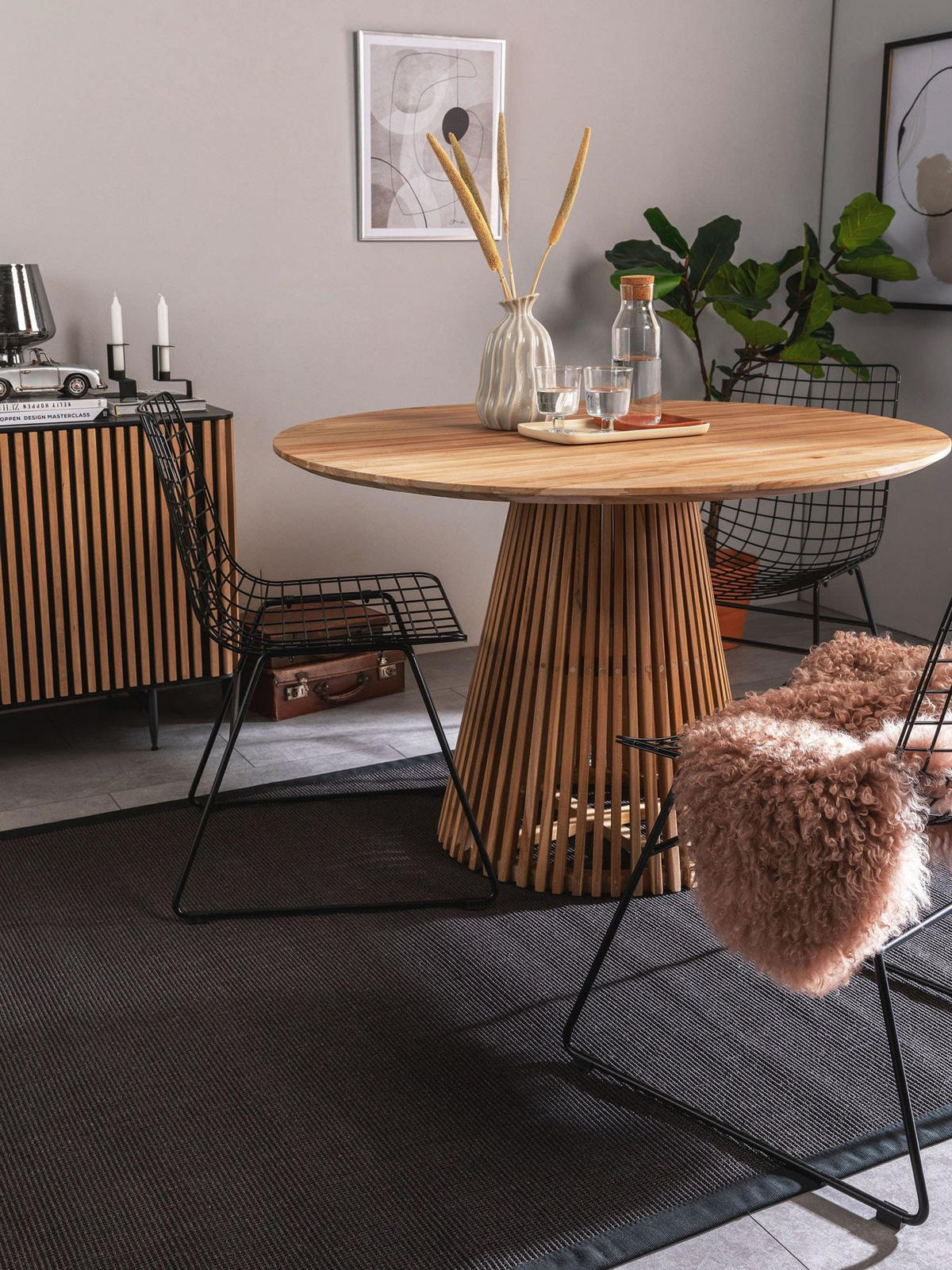 SISAL koberec Sana Černá 160x230 cm - černá, přírodní materiály/umělá hmota (160/1cm) - KUNSTLOFT