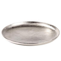 DEKOTELLER Banquet - Silbereichenfarben, Metall (2cm) - Butlers