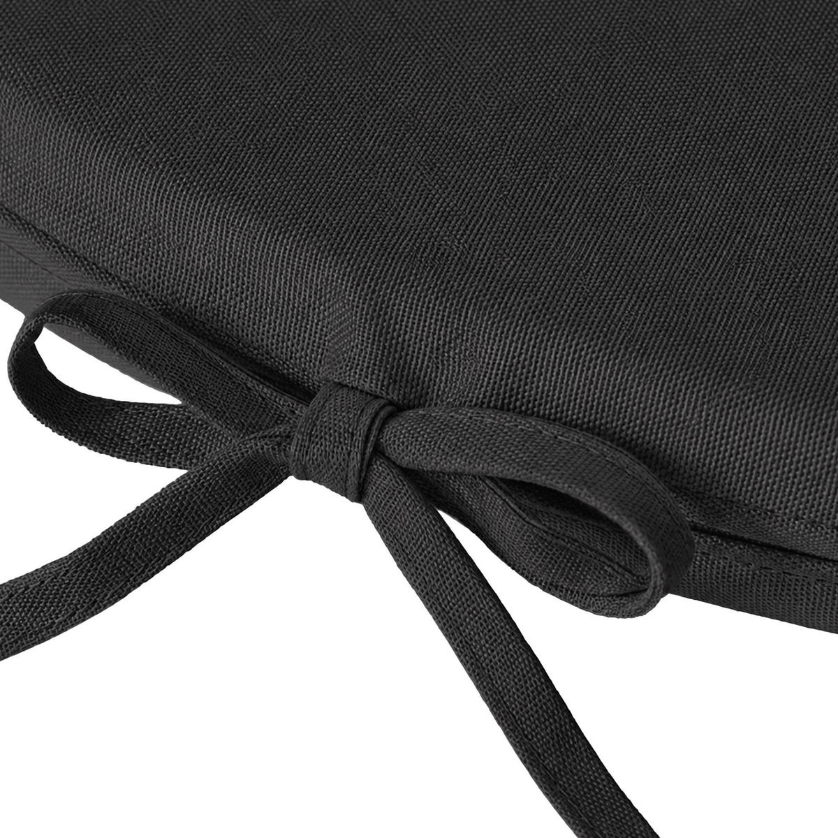 SITZKISSEN eckig 115/57/5 cm Stoff Dunkelgrau - Dunkelgrau, Textil (57/115/5cm) - CLP