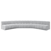 WOHNLANDSCHAFT modulares Sofa Montra-U1 - 490x174x70 cm Grau - Grau, Holzwerkstoff/Textil (490/70/174cm) - ALTDECOR