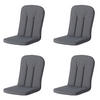 GARTENSTUHLKISSEN Panama 100/48 cm 4er-Set - Grau, Textil (48/5/100cm) - Madison