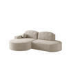 ECKSOFA Girona Mit Schlaffunktion - Creme, Holzwerkstoff/Textil (278/179cm) - Fun Möbel