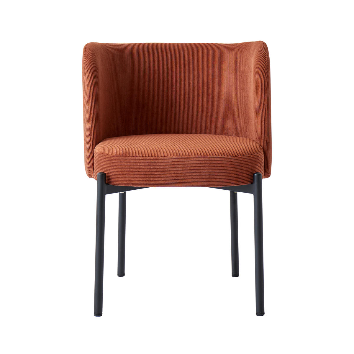 STUHL 2er-Set Samt Terrakotta - Rot, Textil (50/76/60cm) - Nordlys
