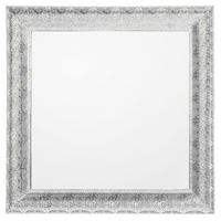 WANDSPIEGEL silber quadratisch 65/65 cm Cavan - Silberfarben, Metall (65/65/4cm) - Beliani