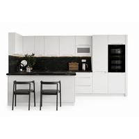 KÜCHENZEILE - KS27-G390x260 – Zivora - Komfort und Design perfekt vereint - Weiß, Holz (390/213.3/260cm) - ROYAL24_MARKT