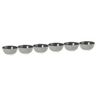 SCHALEN 6er-Set Ornaments 240 ml - Schwarz, Keramik (12/12/5cm) - BUTLERS