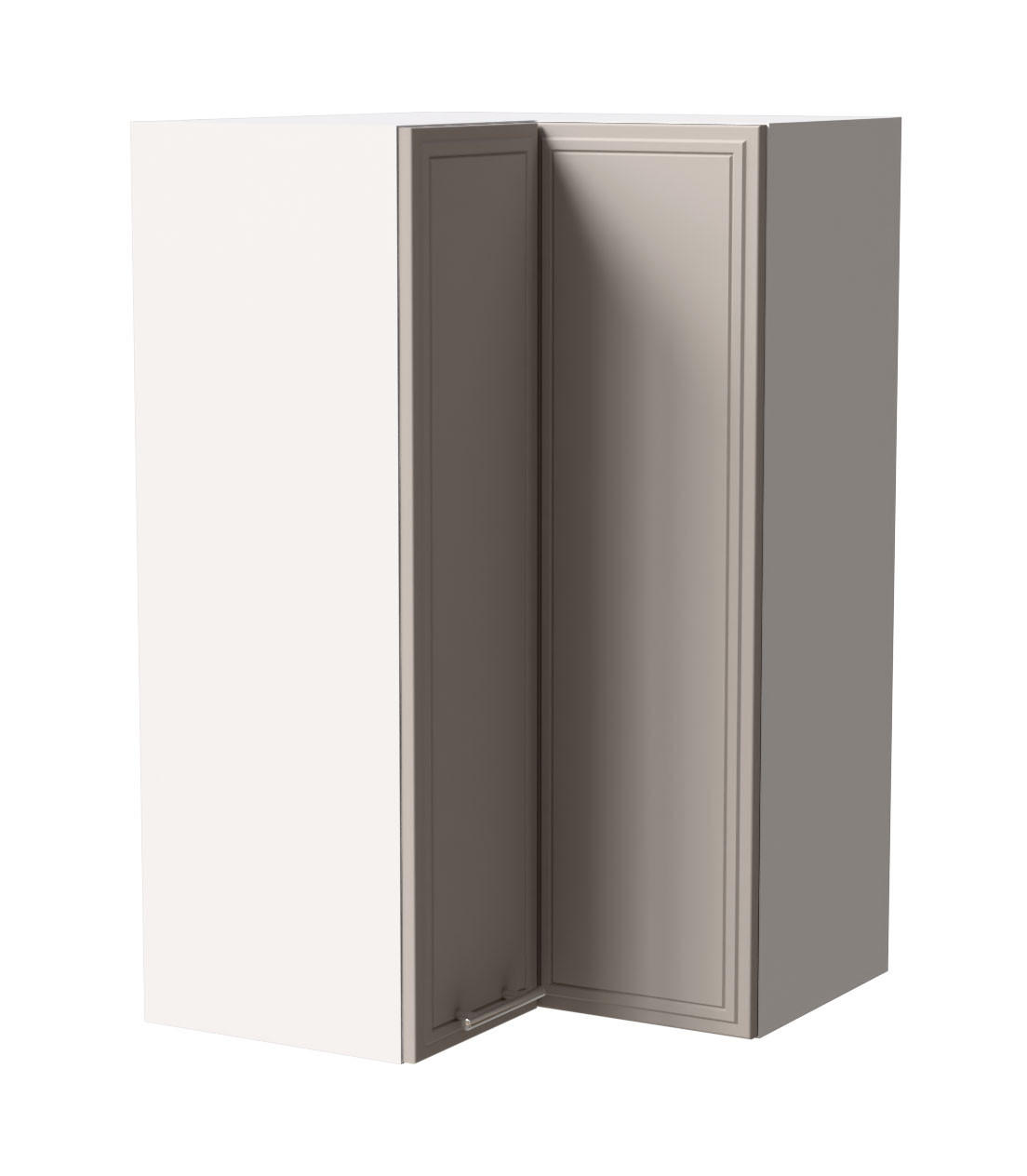 ECKHÄNGESCHRANK Salo W14/60 Weiß / Kaschmir Matt 60 / 60 / 96cm - Kaschmir/Weiß, Holz/Holzwerkstoff (60/96/60cm) - Feldmann-Wohnen
