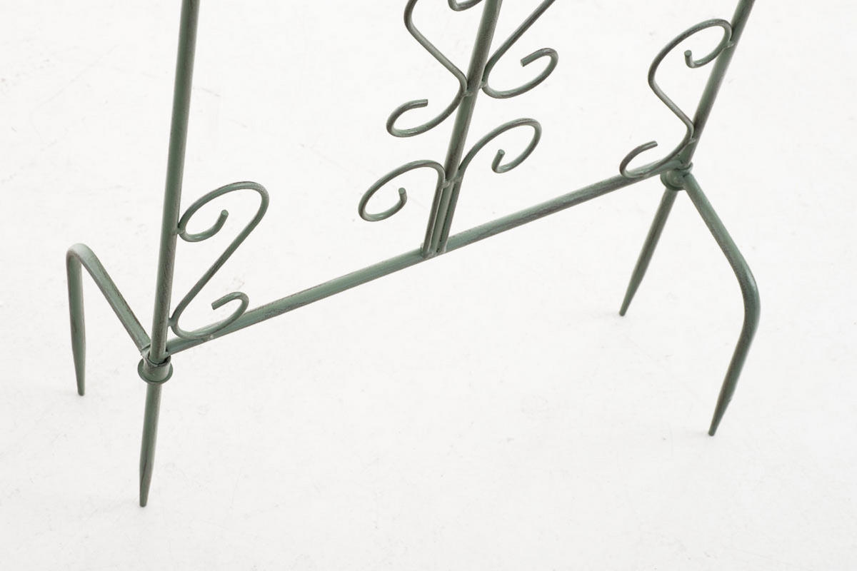 RANKGITTER Burk antik-grün - Grau, Metall (35/122/7cm) - TPFGarden