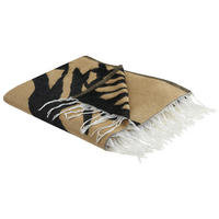 DECKE Beige Kudiya 130/170 cm - Beige, Textil (130/170cm) - Beliani