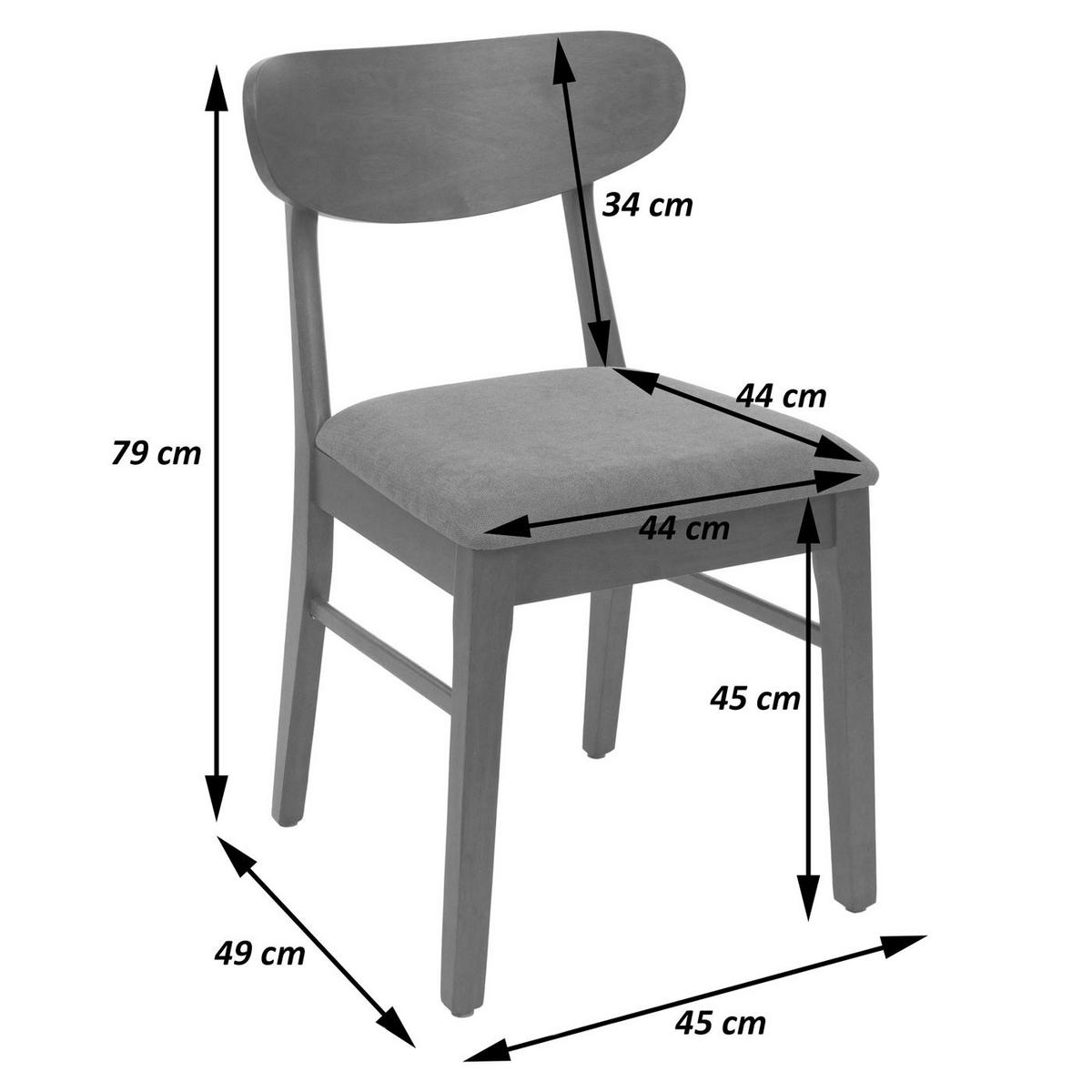 ESSZIMMERSTUHL Braun, Cremeweiß 2er-Set - Creme/Braun, Holz (45/79/49cm) - Jamb