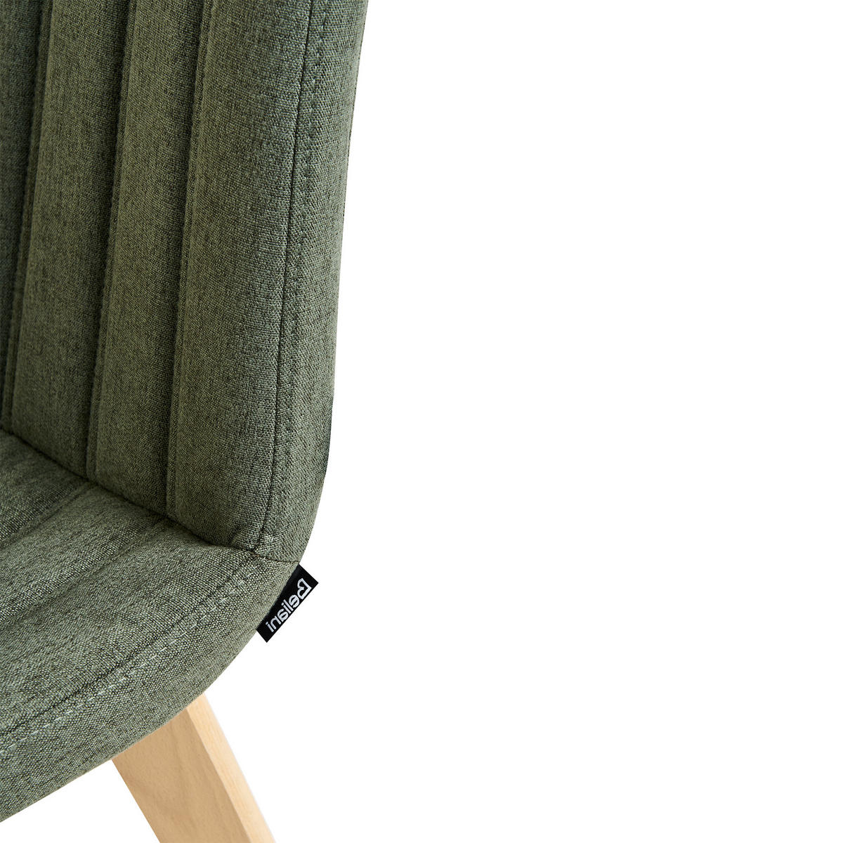 ESSZIMMERSTUHL 2er-Set Dunkelgrün Calgary - Dunkelgrün/Braun, Textil (48/86/56cm) - Beliani