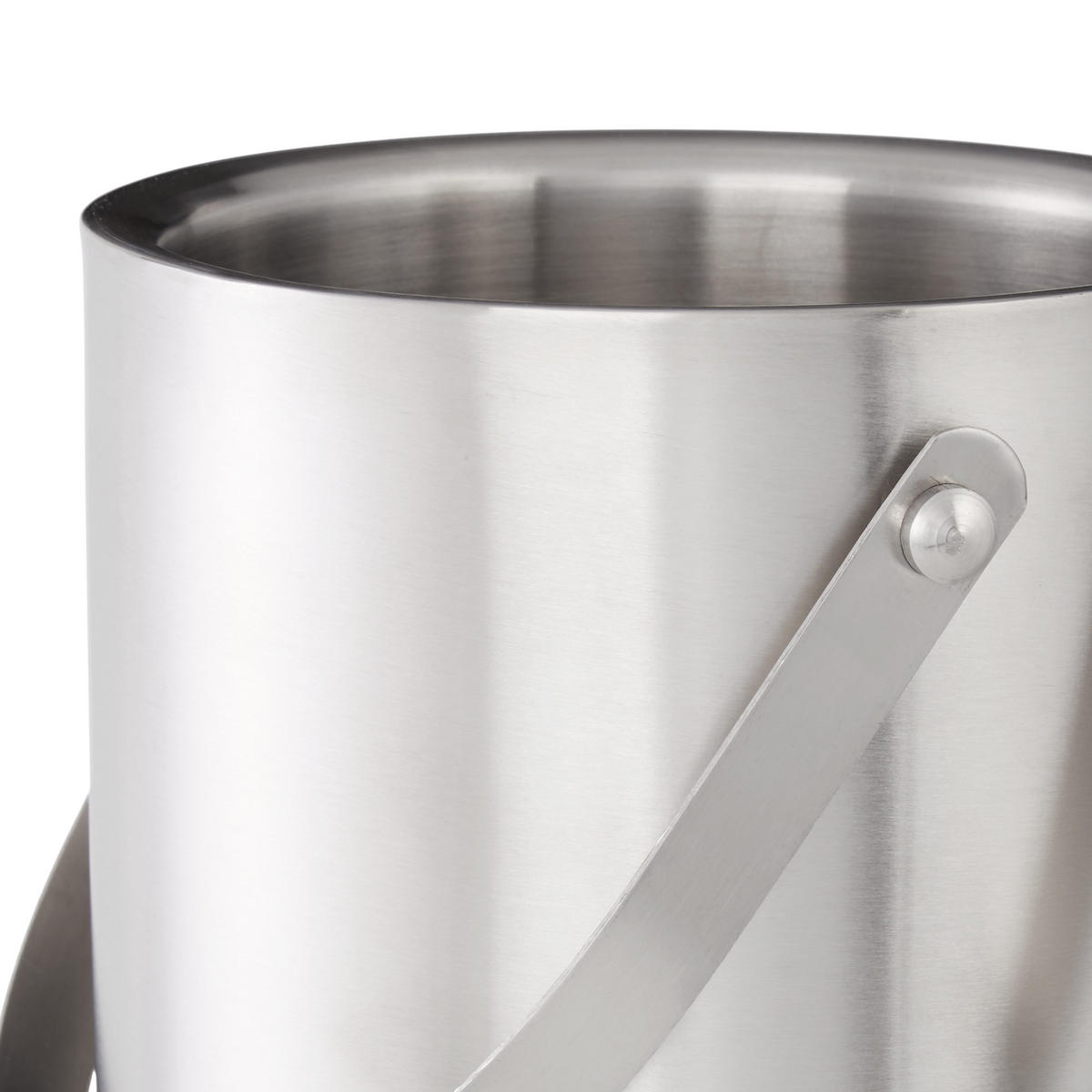 EISBEHÄLTER Eiszange - Silberfarben, Metall (13/17cm) - Relaxdays