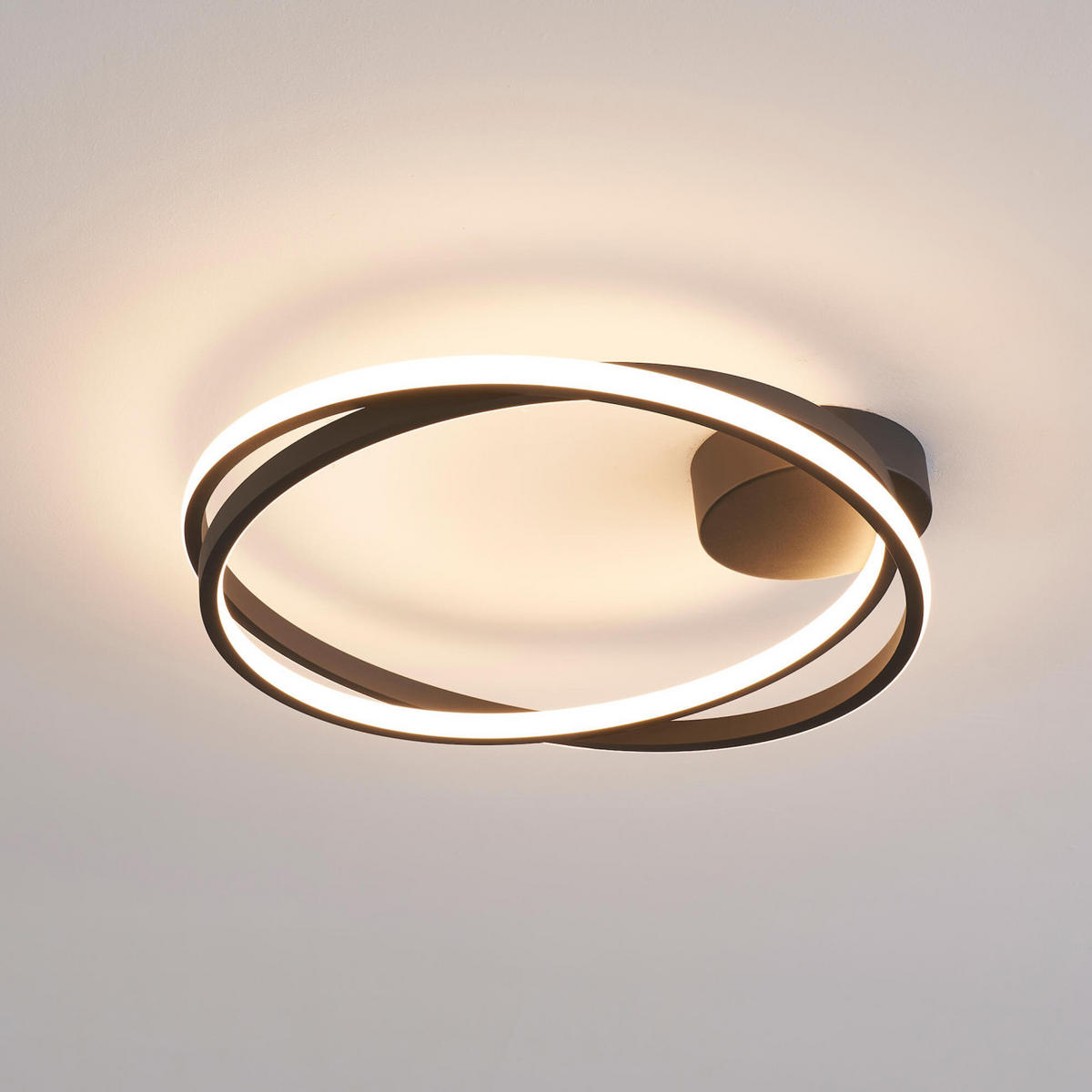 DECKENLEUCHTE Unity, Schwarz, 50.8cm - Schwarz, Metall (50.8/50.3/13cm) - KOSILUM