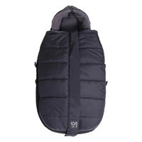 KINDERWAGEN-FUSSSACK Mila, black - Schwarz Hochglanz, Textil (48/7/105cm) - Kaiserbaby