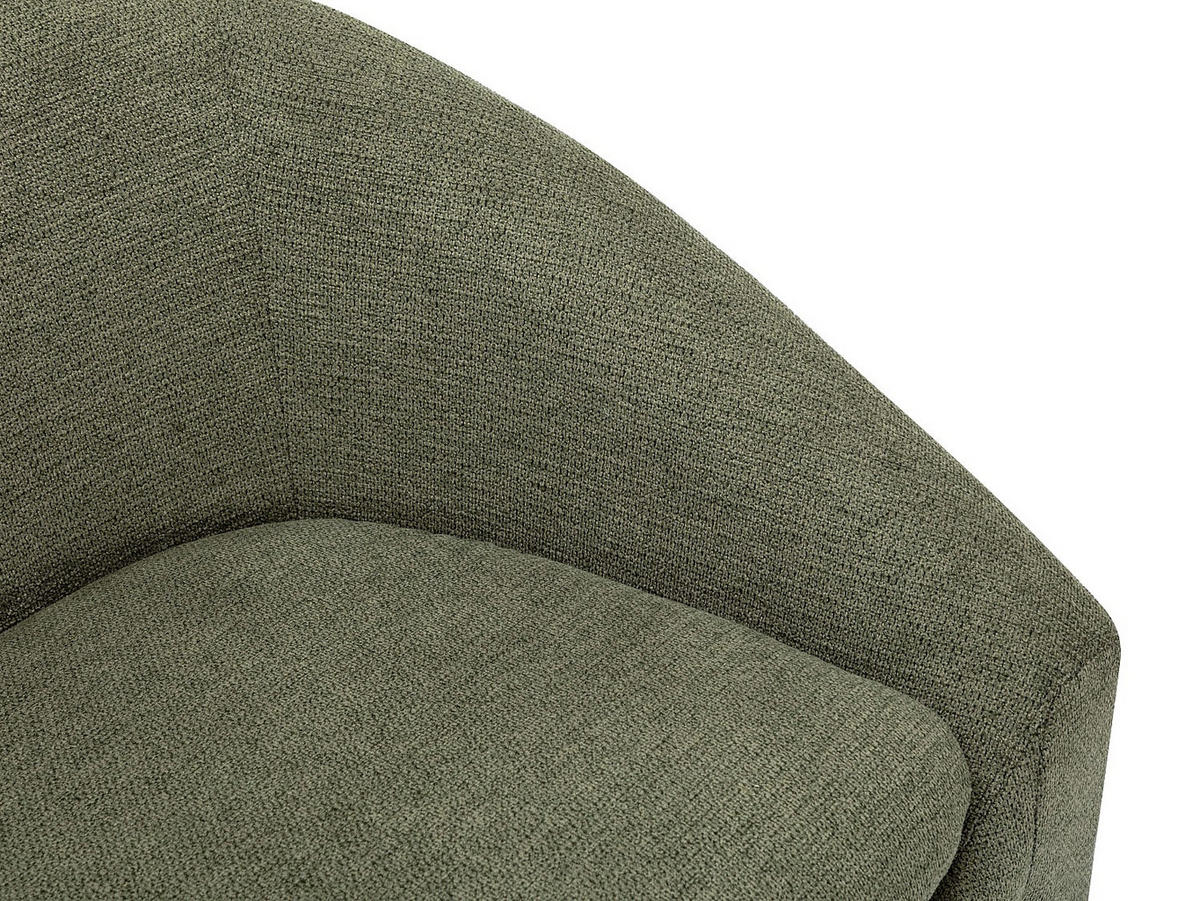 SOFAGARNITUR ohne Schlaffunktion - 3 -Sitzer - Polyester - grün - OSSANA - Grün, Textil (137/74/74cm) - Vente-Unique