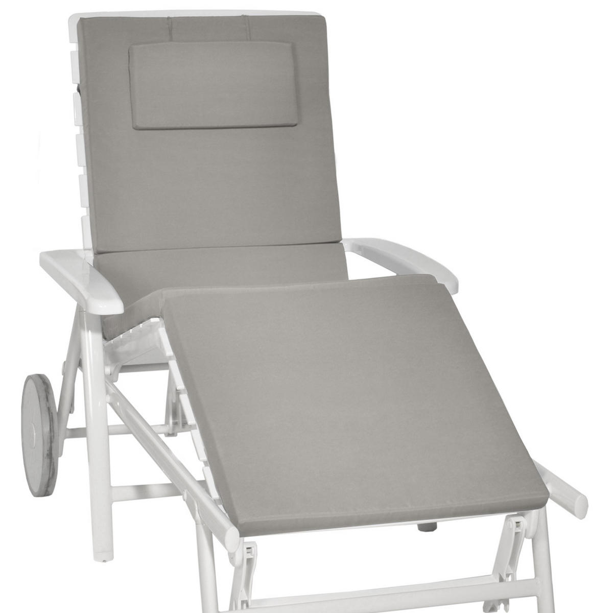 ROLLLIEGENAUFLAGE Loft RL 200/60/5 cm Hellgrau - Hellgrau, Textil (60/5/200cm) - Beautissu 