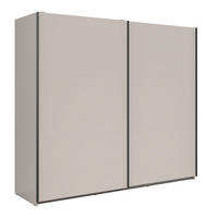 SCHWEBETÜRENSCHRANK Tetrix Kaschmir 220 / 60 / 195,5cm - Kaschmir/Braun, Holzwerkstoff (220/196/60cm) - Feldmann-Wohnen