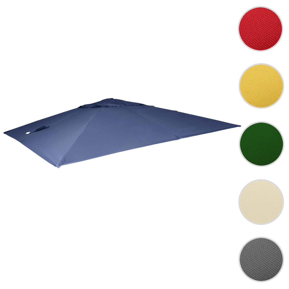 ERSATZ-BEZUG FÜR SCHIRM Blau - Blau, Textil (295/395cm) - MCW