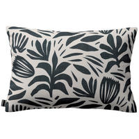 KISSENHÜLLE Botanic schwarz- weiss, 47x28 cm - Schwarz, Textil (47/28cm) - Dekoria