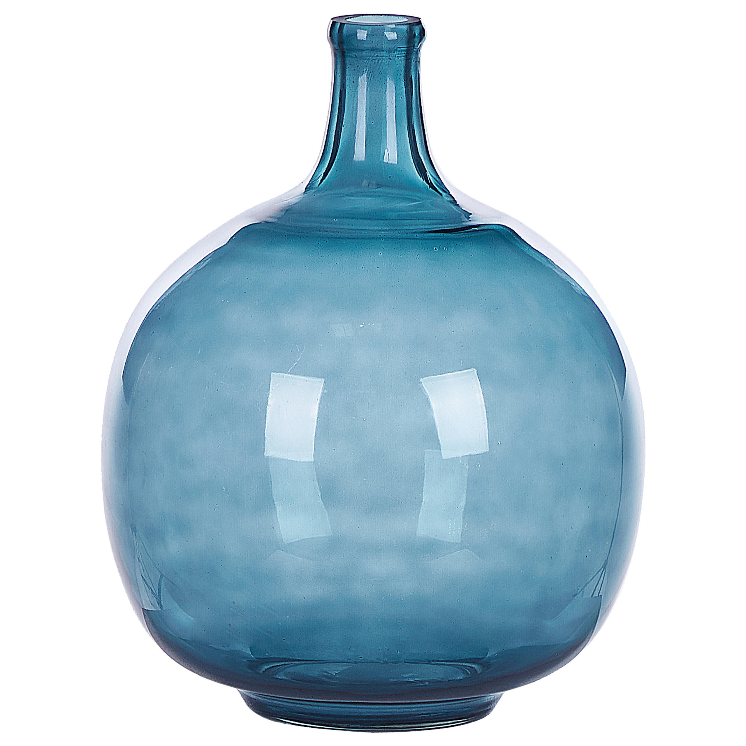 DEKOVASE Glas blau Chappathi - Blau, Glas (31cm) - Beliani