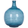 DEKOVASE Glas blau Chappathi - Blau, Glas (31cm) - Beliani