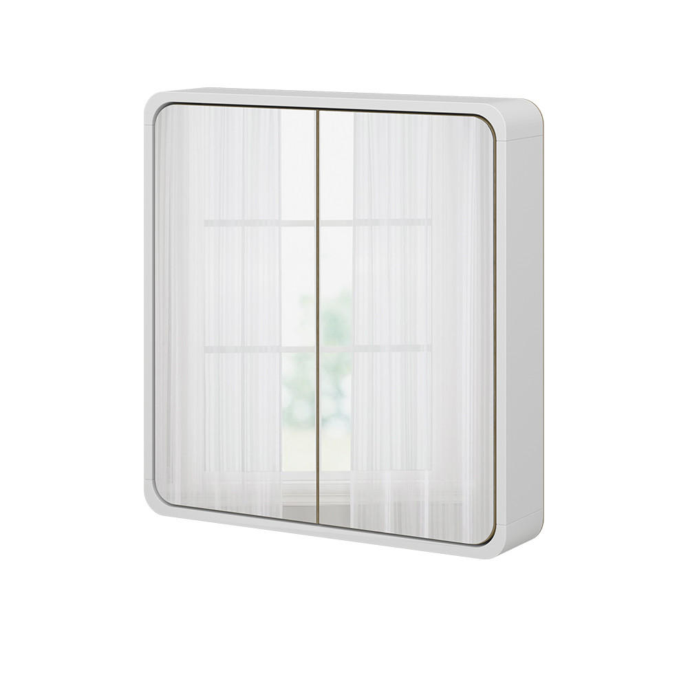 BADRUMSSPEGELSK&Aring;P Arla Vit/ek 60x60 cm Vit, Ekf&auml;rgad 60/60/12 cm