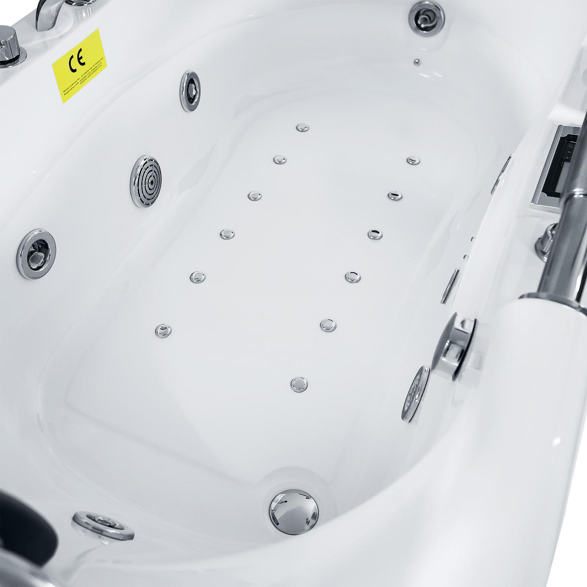 WHIRLPOOL Pool Badewanne mit TV T42R-TH-ALL 92x171cm - Weiß, Glas/Kunststoff (92/79/171cm) - AcquaVapore by Sandra Jentho