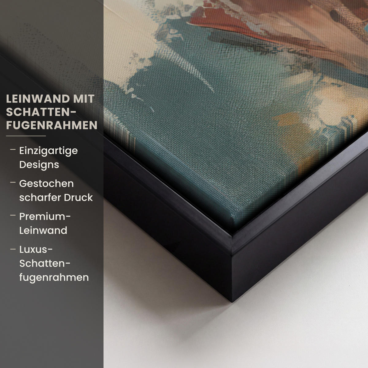 LEINWAND Bilder mit Rahmen - Frau - Kunst - Schmuck - Porträt - 40x60 - Blaugrau, Textil (40/60cm) - MuchoWow