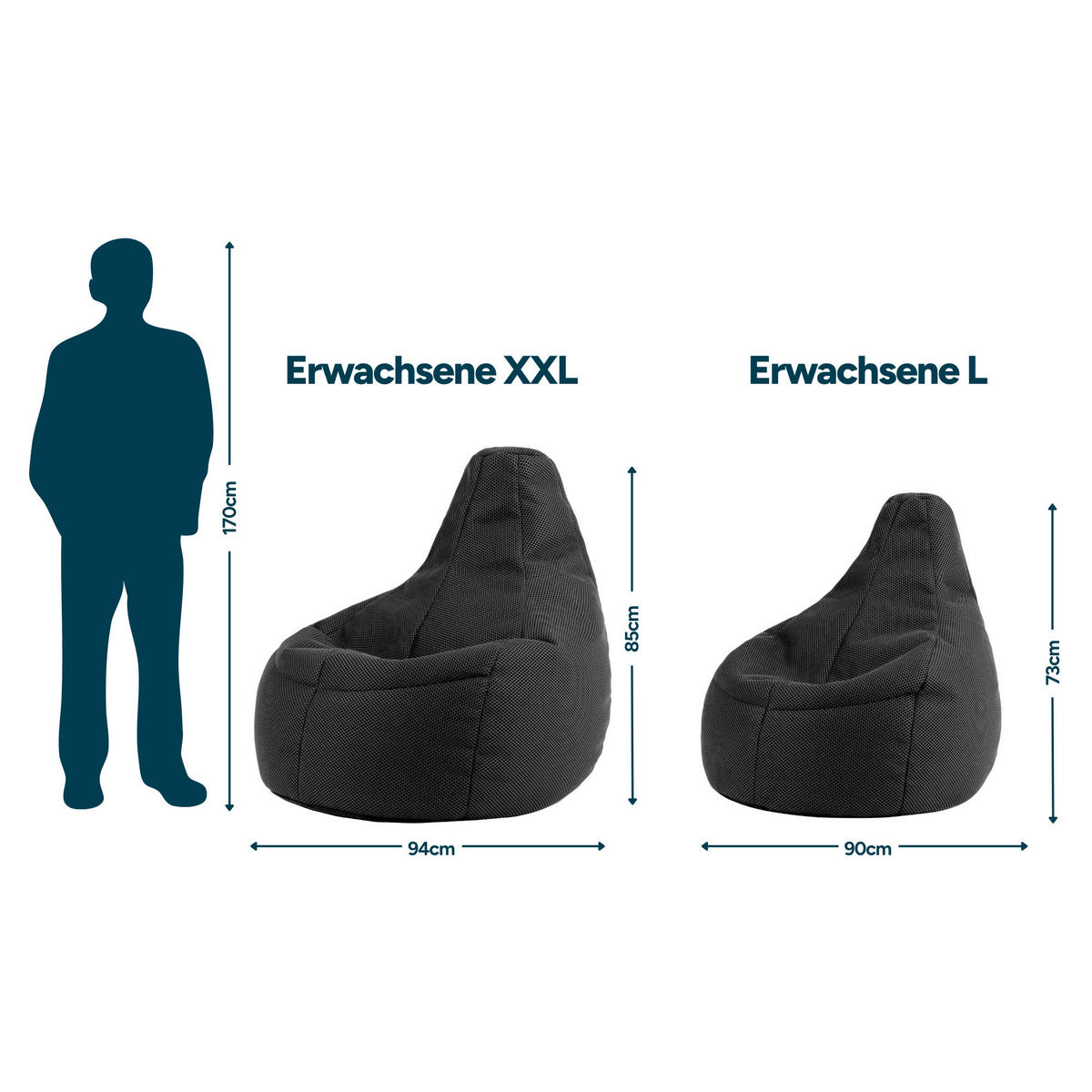 SITZSACK Dalton Techmesh Gaming XXL - Pink, Textil (94/85/92cm) - icon