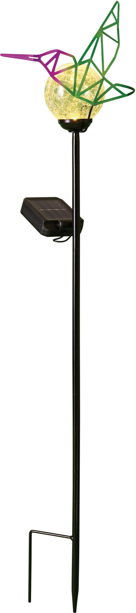LED-SOLAR-GARTENSTÄBE - automatische Beleuchtung für stimmungsvolles Licht im Außenbereich, wetterbeständig - Rot, Kunststoff (12/18/80cm) - Northpoint