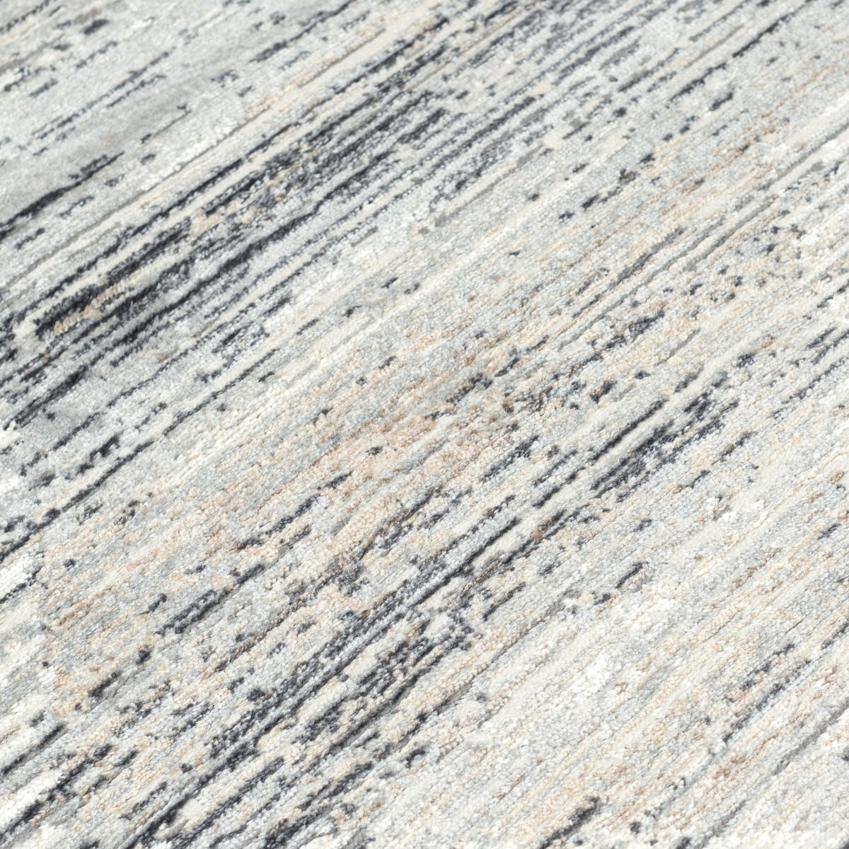 KOBEREC béžový krémový abstraktný - 200 x 300 cm - sivá, textil (200/300cm) - Mazovia