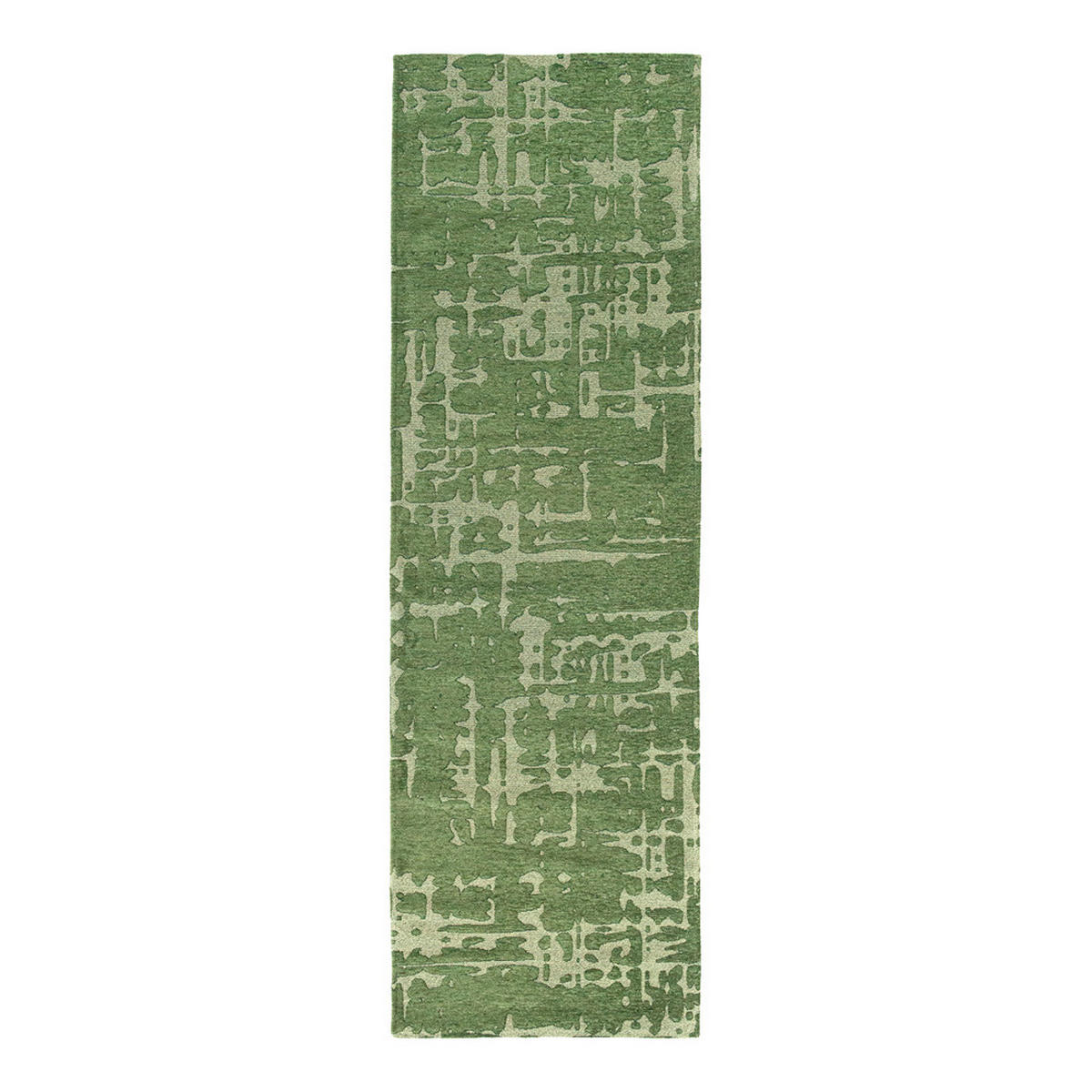 TEPPICH Perrier's Green Structures 80/250 cm - Grün, Textil (80/250cm) - Louis De Poortere