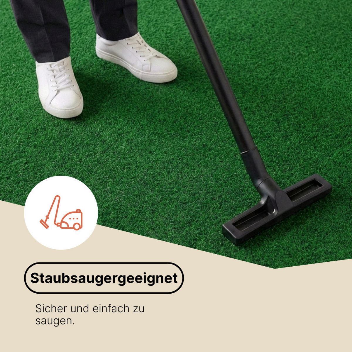KUNSTRASEN Magic Forest 6,5 mm – Rasenteppich für Balkon, Terrasse & Garten, wetterfest 200/1300 cm - Dunkelgrün, Textil (200/1300cm) - Tapiso