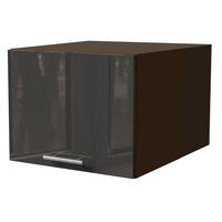 AUFSATZSCHRANK Essen W6B/45 Graphit Hochglanz / Lava Matt 45 / 59 / 36cm - Dunkelgrau/Graphitfarben, Holz/Holzwerkstoff (45/36/59cm) - Feldmann-Wohnen