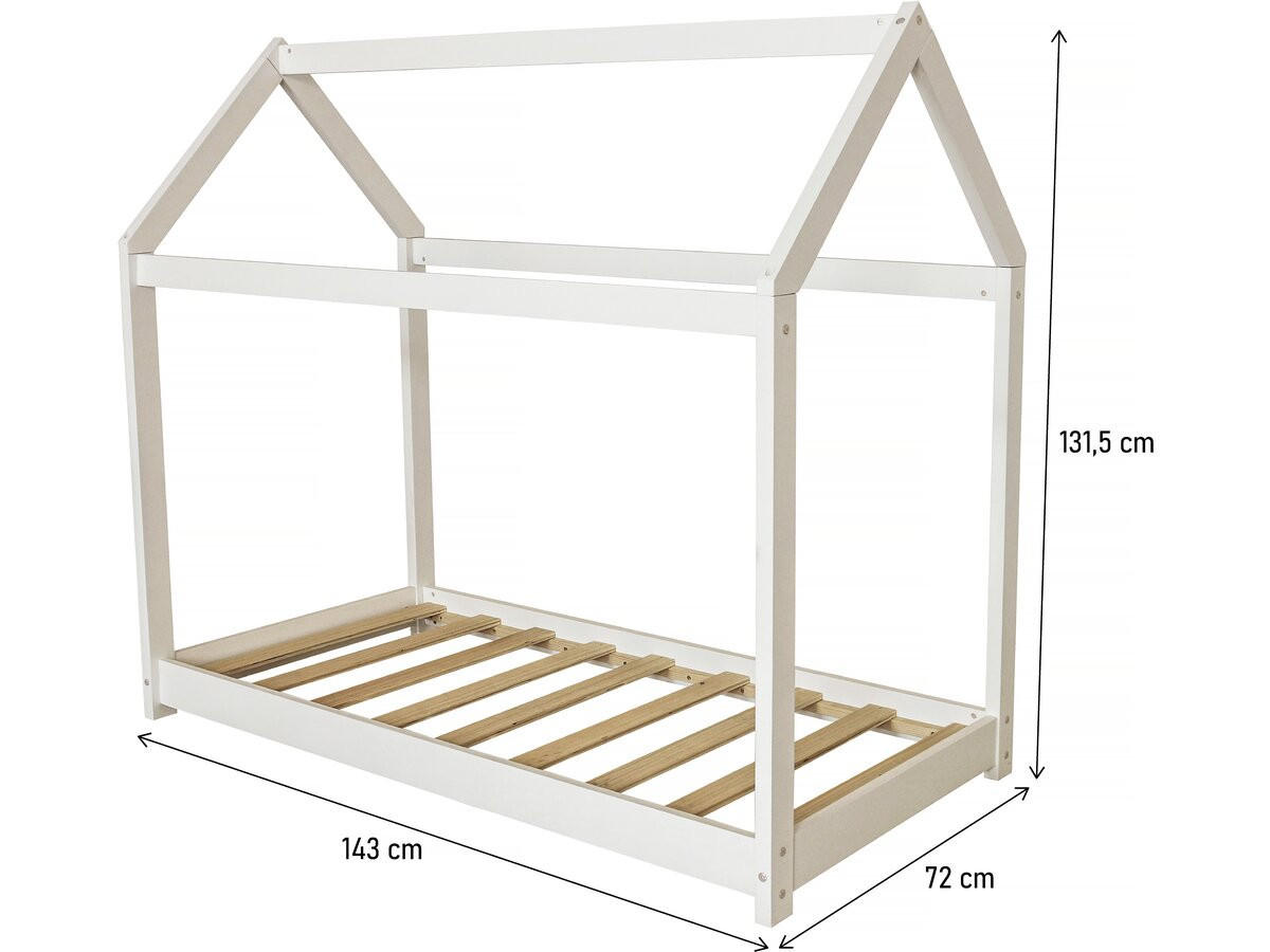 KINDERBETT camilla weiss - Weiß, Holz - Habitat Garten
