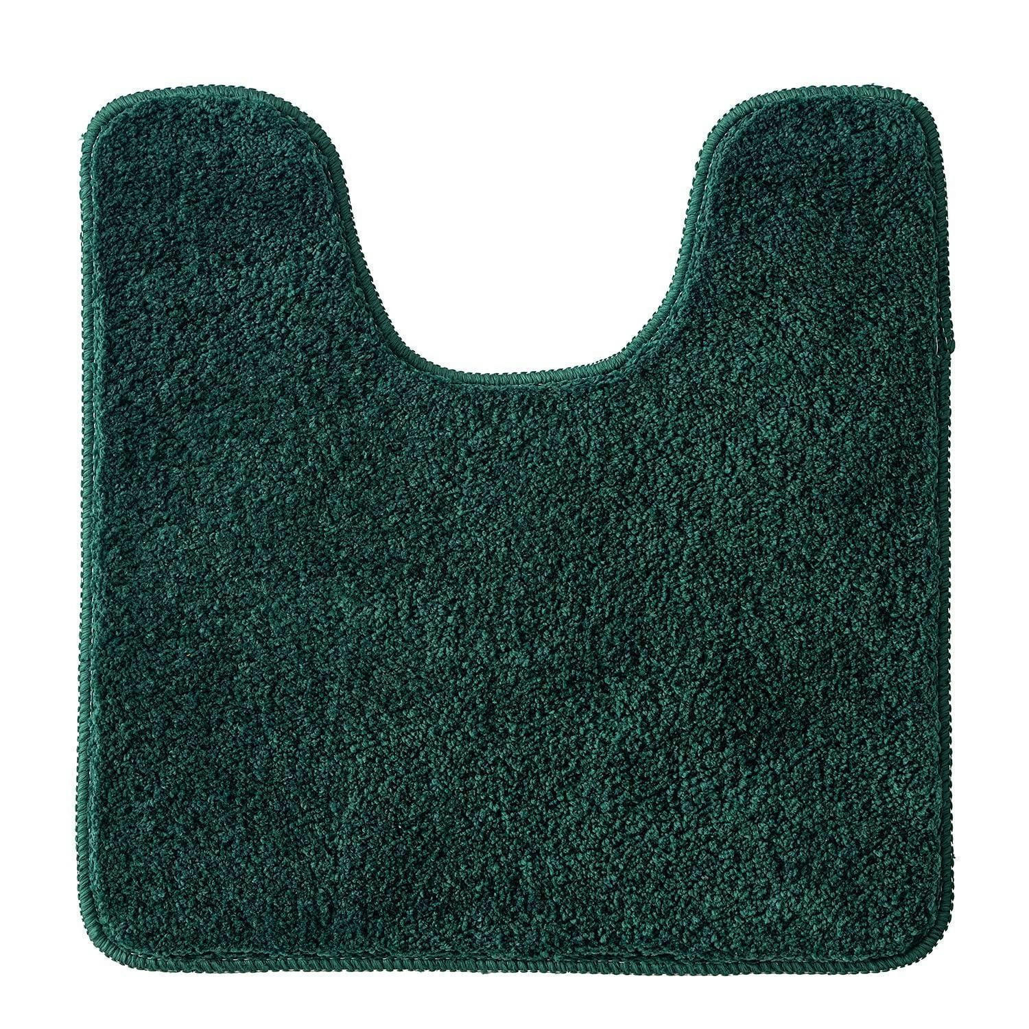 BADEMATTE U-förmig Tiefgrün 50 x 50 cm - Olivgrün, Textil (50/50cm)