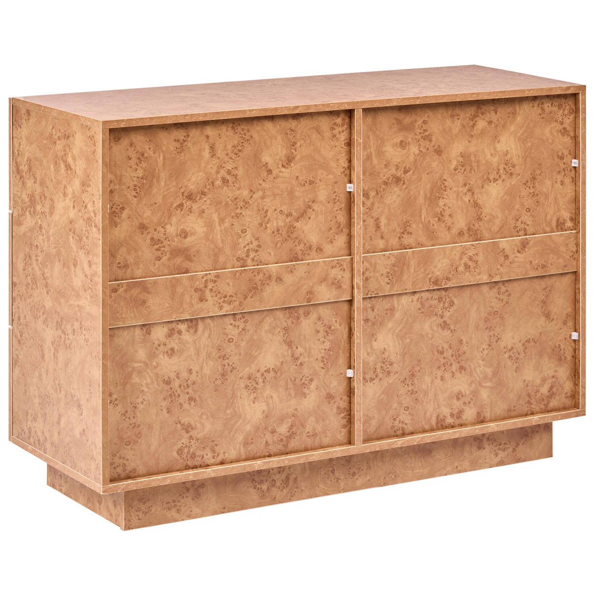 KOMODA s 6 zásuvkami Kořenové dřevo Look Woodend - hnědá, kompozitní dřevo (110/75/40cm) - Beliani