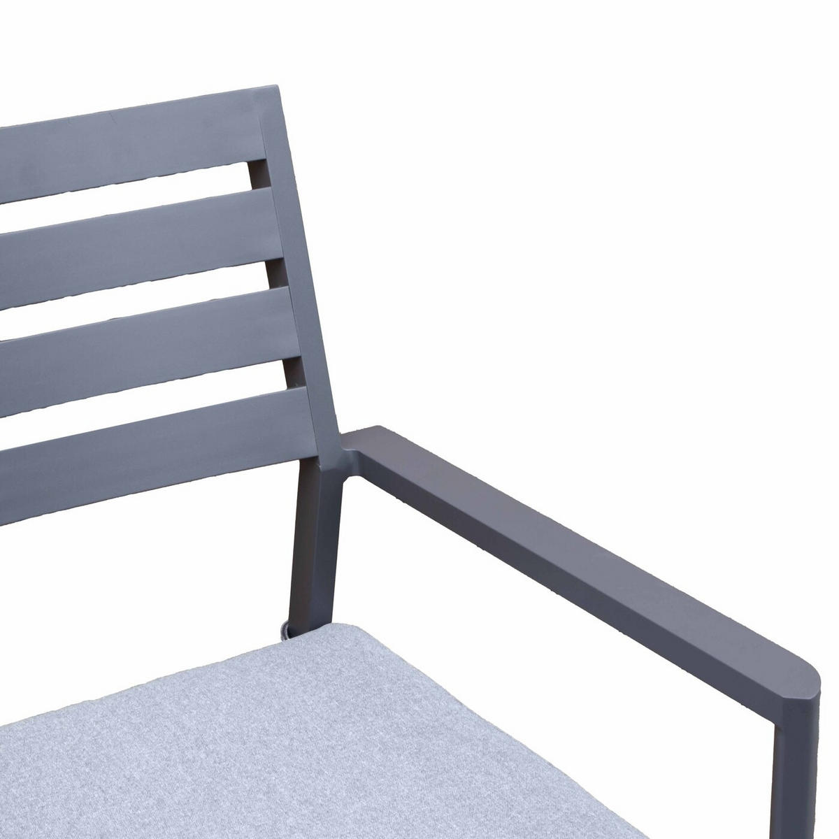 GARTENBARSET aus Aluminium 5-Teilig, anthrazit - Anthrazit, Metall - Giga Meubel