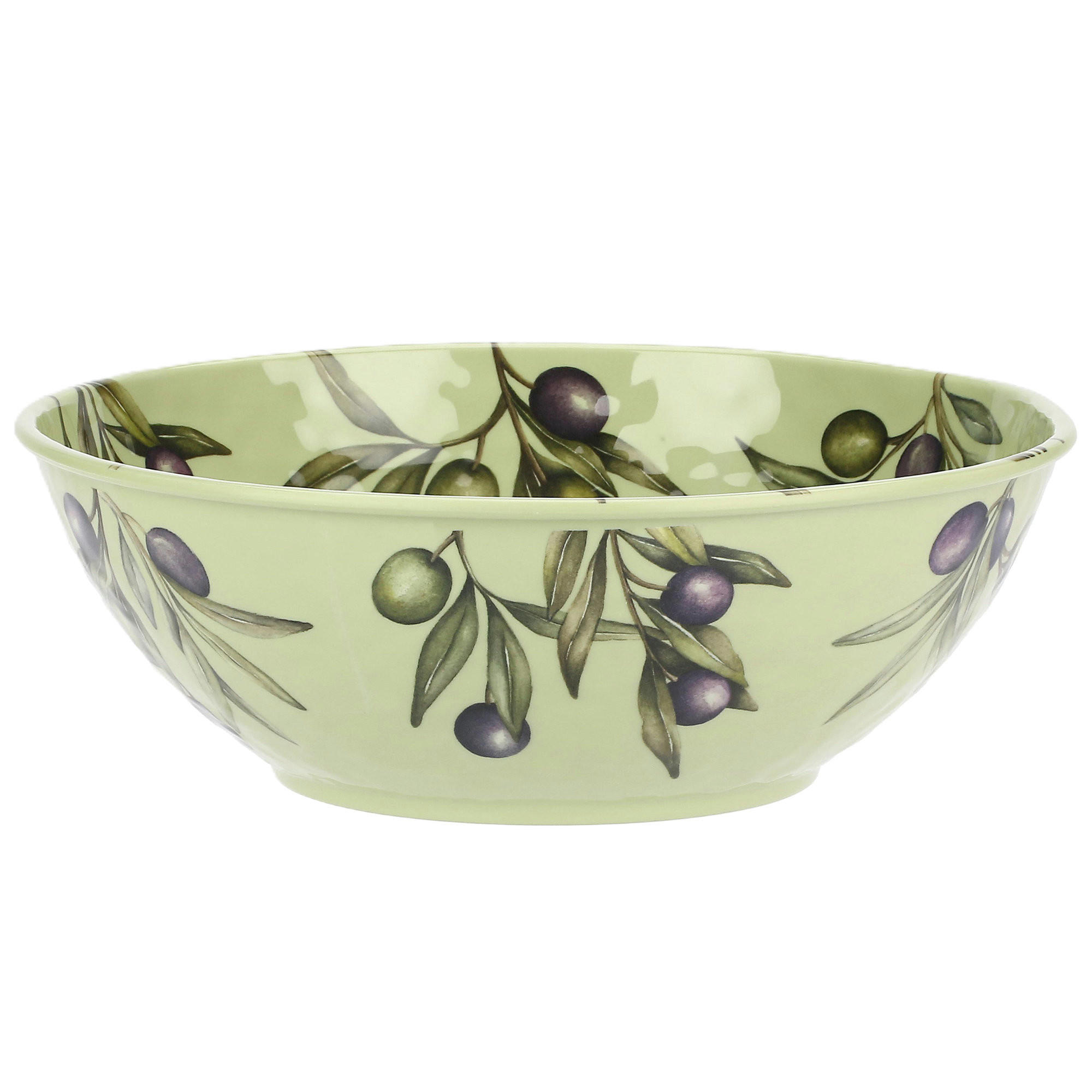 RÜHRSCHÜSSEL / Salatschüssel Ø 36 cm Olive - Multicolor, Kunststoff (36cm) - Rose & Tulipani