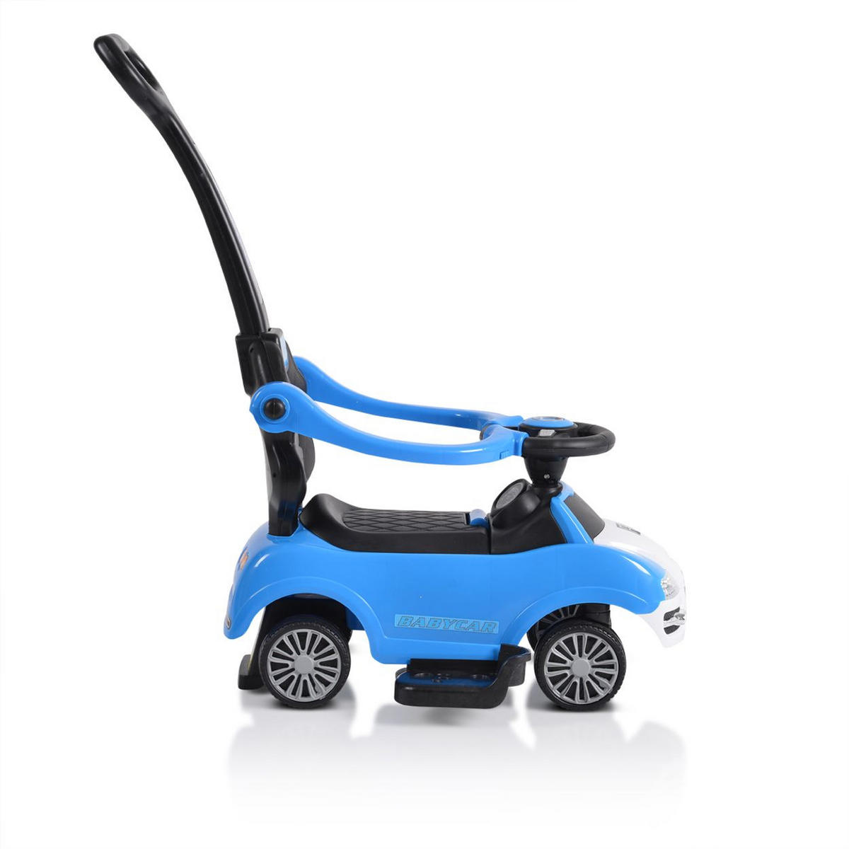 RUTSCHER 2 in 1 Rider 208 blau Rutscher mit Griff, Lehne, Bügel, Fußstütze - Blau, Kunststoff (79/43/90cm) - Moni
