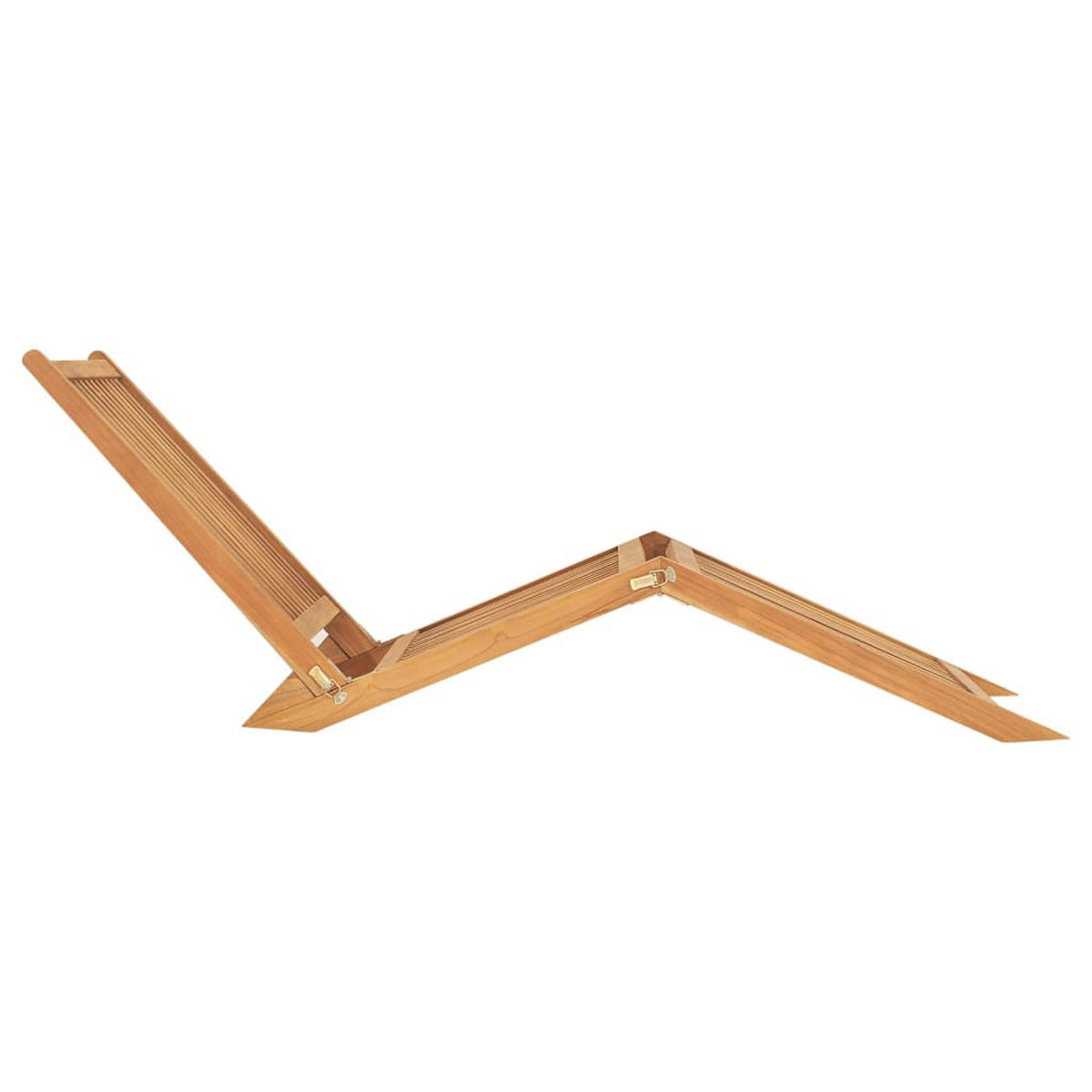 SONNENLIEGE Massivholz Teak - Braun, Holz (60/57/160cm) - furnicato