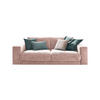 SOFA 2-SITZER MADELINE Pink Cord - Pink/Schwarz, Kunststoff/Textil (230/85/127cm) - KAWOLA