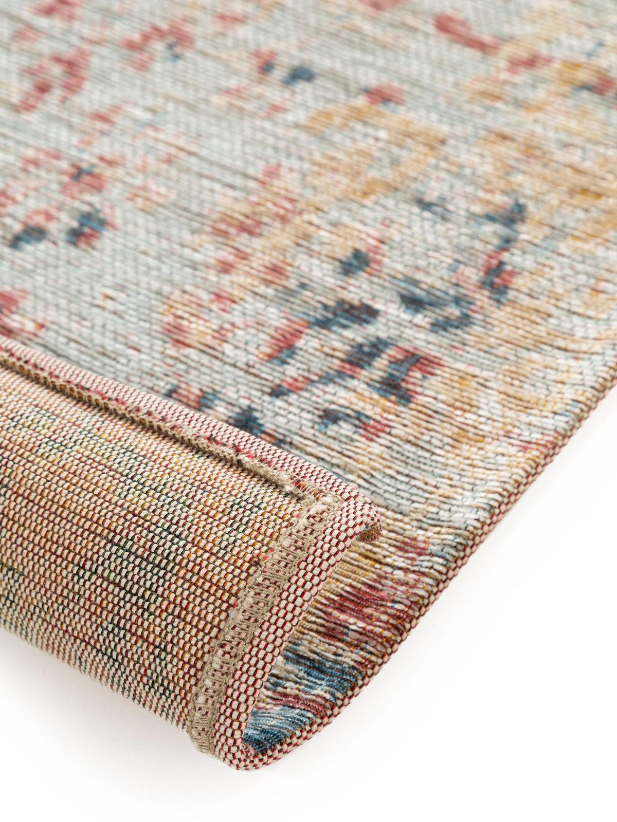 LÄUFER Frencie Blau 80x250 cm - Blau, Kunststoff/Textil (80/1cm) - KUNSTLOFT