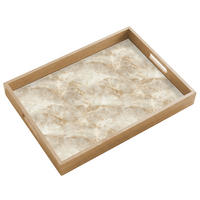 SERVÍROVACÍ PODNOS Světle béžová - Onyx - Jemná 50x35 cm - béžová, dřevo (50/5/5cm) - OnlyWow