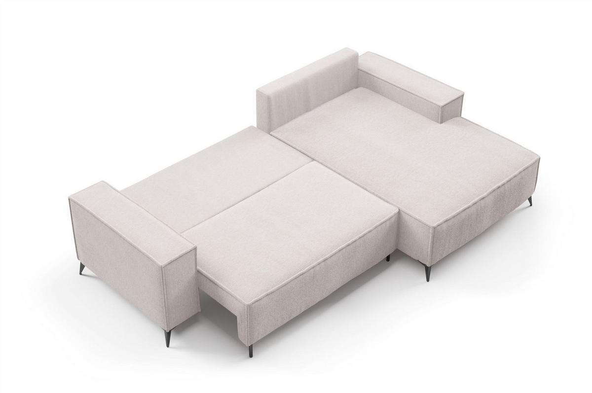 ECKSOFA Fiore - Altrosa, Holzwerkstoff/Textil (294/185cm) - Fun Möbel