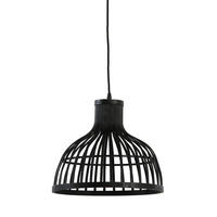 PENDELLEUCHTE Aliza Schwarz 35/35/28.5 cm - Schwarz, Holz (35/35/28.5cm) - Luqaza