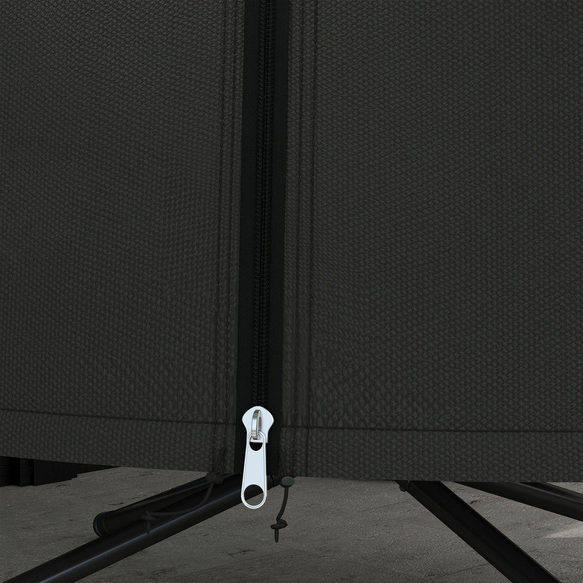 ABDECKUNG Hängesessel, Oxford, Schwarz - Schwarz, Textil (128/190/128cm) - Outsunny