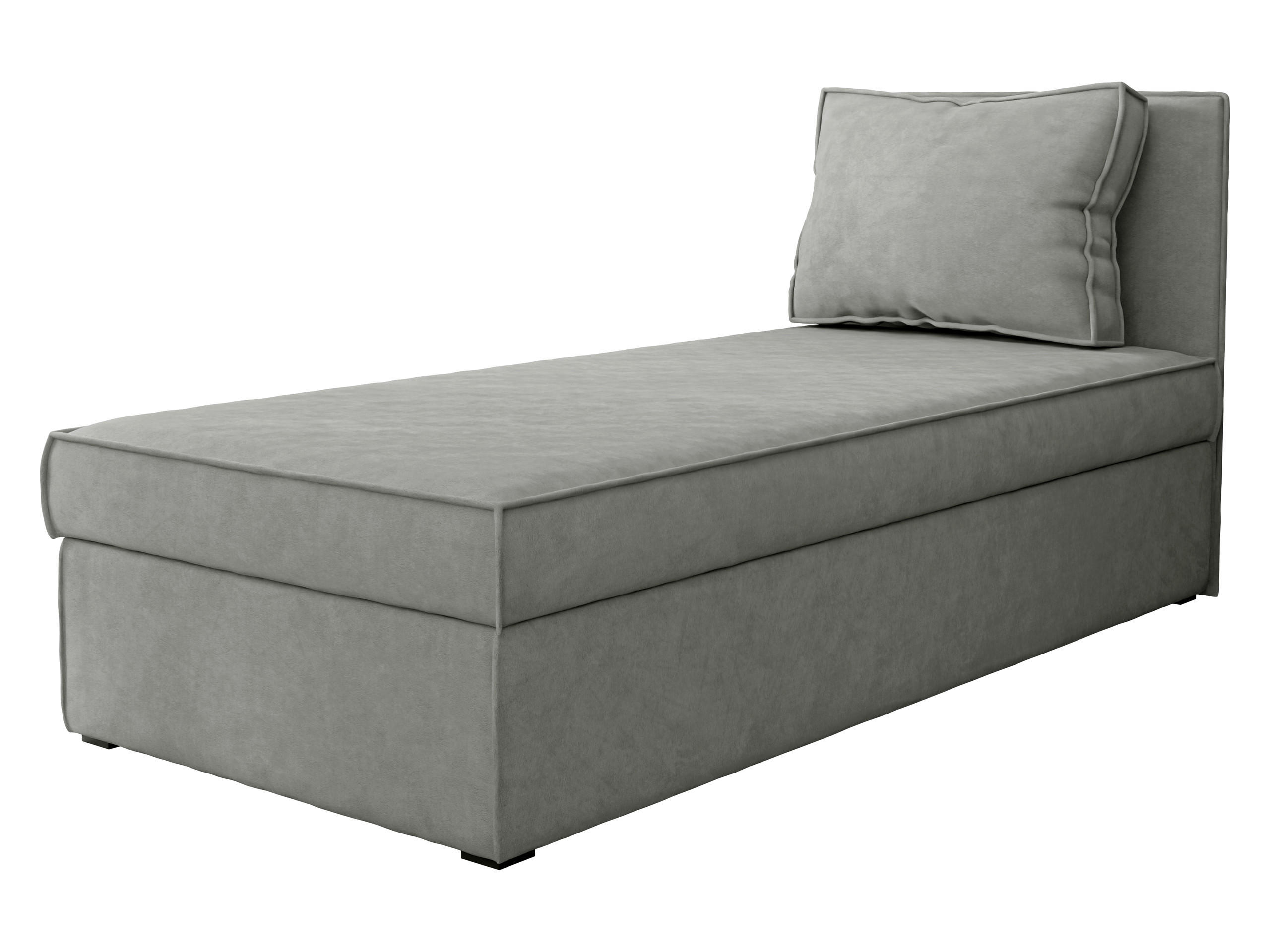 PAT CU LADĂ DE DEPOZITARE Posi - negru/gri, material plastic/material textil (90/200cm) - MIRJAN24